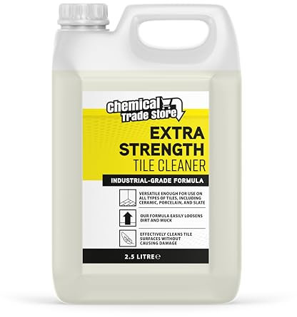 Chemical Trade Store - Tile Cleaner | Cleaning Solution for Porcelain, Ceramic & Natural Stone Floors, Powerful Dirt Removal - 2.5 Litre