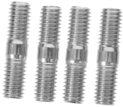 BESPORTBLE 4stücke Doppelkopfschrauben Aus Stahl Für Generatoren Doppelseitige Gewindebolzen Zur Reparatur Metallbolzen Mit Gewinde Feste Reparaturbolzen Aus Stahlschrauben Für