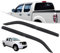 Auto Windabweiser Set Fenster Visier Wind Sonne Regen Schutz Für Nissan Für Navara Für D40 2006-2014 Wetter Schilde Doppel Kabine Regenabweiser