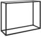 Table Console Transparent 100x35x75 cm Verre trempé,Console de Salon Verre Trempé et Acier Enduit de Poudre pour Espace de Vie Élégant Tables d'appoint