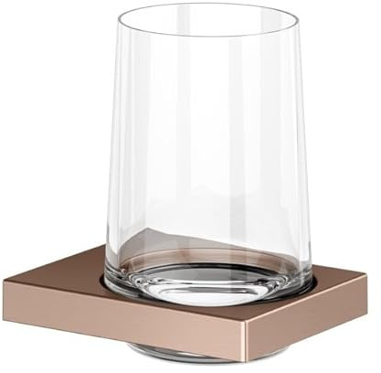 Keuco Glashalter Edition 11 m Echtkr.-Glas + Ha., rotgold gebürstet