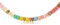 Made by Nami Perlenkette Damen Bunt aus Natursteinen 40 + 5 cm Halskette Damen Boho Schmuck Wasserfest & Hypoallergen Sommer Schmuck (Bunt)