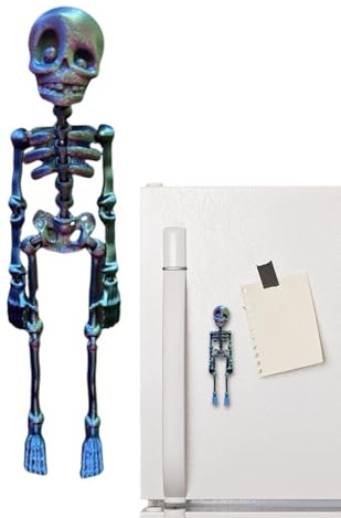 Skeleton Kühlschrankmagnete, Halloween-Dekoration, Totenkopf, Dekoration, lustig, magnetisch, für Küche, Locker, Garage, Türen, Partys, Home Supplies und mehr