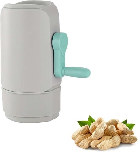Pelador de Frutos Secos, Desgranador de Cacahuete Manual Giratorio y Abridor de Pistacho Automático