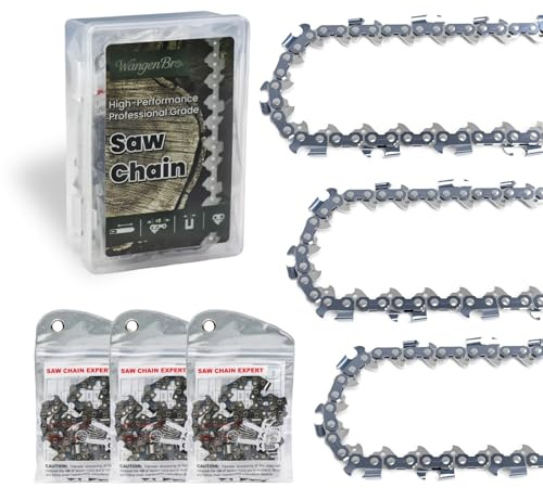 New 16 Inch Chainsaw Chain 3/8LP Pitch .043 Gauge 56 Drive Links, 16 Inch Replacement Chain for Greenworks, EGO, Dewalt, Milwaukee, Makita, Worx, Echo, Poulan & More - Low Kickback Chains - R56