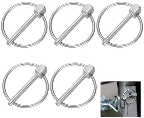 5 Stück Klappsplinte Sortiment, 3mm Edelstahl Hochleistungs Klappsplint O-Typ Sicherungssplint für Traktoren, Fahrrad, Lastwagen, Rasenmäher (3x25mm)