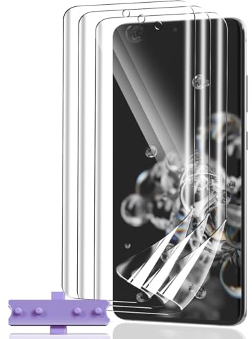 Teenrpov Protection d'écran pour Samsung Galaxy S20 Ultra [Pas Verre Trempé], HD/Anti-Rayures Anti-huile, Anti-salissures, Résistant à L'eau, TPU Film Protection écran pour Galaxy S20 Ultra