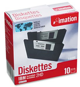 Imation – 3 – 1/2 disquetes, Formato, Formato de PC, 1,44 MB, DS-HD