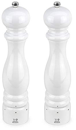 Peugeot Paris u Select White Lacquer 12-in Pepper and Salt Mill Set