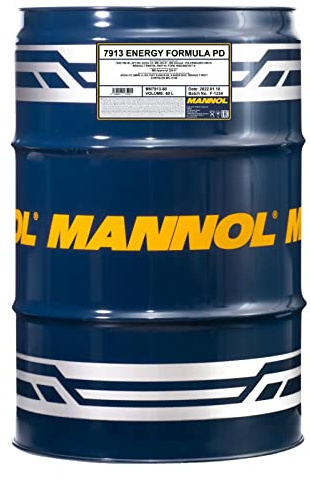MANNOL 7913 Energy Formula PD Motoröl 5W-40 für Diesel und Benzin, 60L | Erfüllt API SN, ACEA C3, MB 229.51, VW 505 00, BMW LL-04, mit Ester-Schutz bei Direkteinspritzung und Turbolader