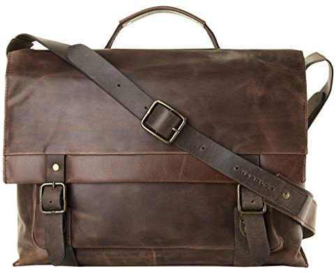 Harold's Messenger-Bag 40 x 33 x 13 cm Notebookfach 15 Laptop-Tasche Leder 254302
