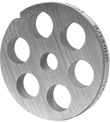 Wolfcut Inox Fleischwolfscheibe Gr. 8-14,0 mm Bohrung - Kompatibel/Ersatz mit Fleischwolf Jupiter - Bosch - Alexanderwerk