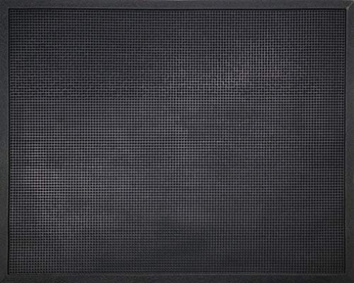ID Mat M52_L Picots Light Tapis Paillasson Caoutchouc Noir 100 x 80 x 1,6 cm