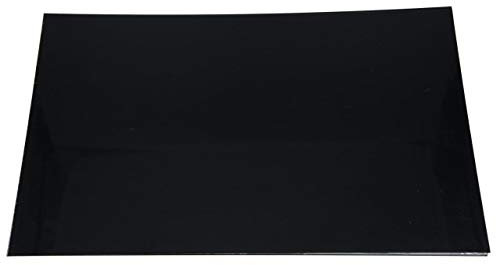 Dopro Blank Guitar Bass Pickguard Material Scratch Plate Material Sheet 290x430mm Black 3 Ply (BWB)