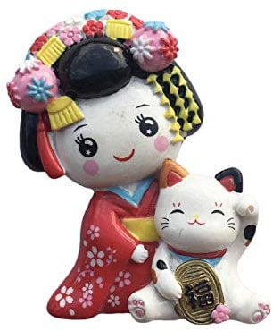 Japan 3D Kimono Refrigerator Magnet Resin Travel Souvenirs,Handmade Home & Kitchen Decoration Japan Fridge Magnet Collection Gift