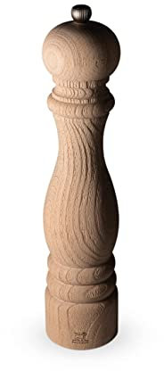 PEUGEOT - Molinillo de pimienta Paris Nature 30 cm - Ajuste clásico de grado de molienda - De madera reciclada con sello PEFC - Know-How francés - Colores naturales