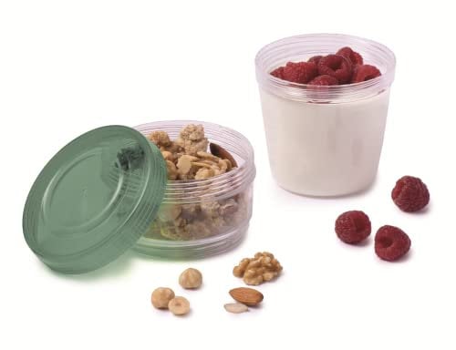 Snips | Porta yogurt cereales y frutas 0,5 l de Tritan Renew | Plástico reciclado | Diámetro 9,20 x 13 cm | Made in Italy