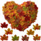 RUIXUE Herbstblätter deko,400 Künstliche Ahornblätter,künstliche Herbstblätter, für Hochzeit, Party, Kunst,Erntedankfest, Basteln