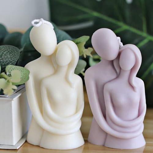 Kerzenform Silikonform Silikon Kerzen Formen Gießen Liebhaber Umarmen Kerzen Körperform, 3D Silikonform Torso Body Candle Mold Harzguss Selbstgemachte Kunst Körperformen