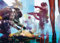 Displate Cyberpunk 2077 Metallposter Cyberpunk Poster Cyberpunk Deko Cyberpunk 2077 Poster Cyberpunk 2077 - Concept Arts - Trauma team in action Poster 32x45cm
