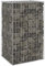 Mogou Gabionenwand mit Abdeckung, Gabionen Zaun, Mülltonnenverkleidung, Gabionenkörbe, Steine Für Gabionen, Steingabionen, Verzinkter Stahl 60x50x100 cm