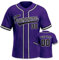 Personalisiertes Baseball Trikot 3D Stickerei/Druck Trikot Shirt mit Deinem Namen und Nummer Hip-Hop-Sportuniform für Herren Damen Kinder Fantrikot Lila