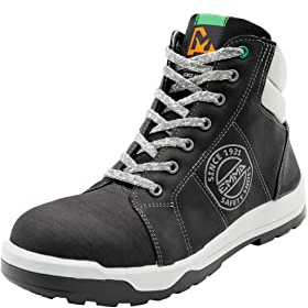 EMMA Safety MM99656948 Street Born Sicherheitsschuhe - Metallfreie Sicherheitsschuhe mit klassischem Sneaker-Design - Modell: Clyde - EU Größe: 48 - Farbe: Schwarz - Extra weite Passform