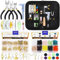 Tanstic 1251Pcs Jewelry Making Supplies Kit, Jewelry Making Kit with Jewelry Pliers, Jump Rings, Jewelry Wires, Flat Round Beads, Jewelry Findings Supplies for Jewelry Making
