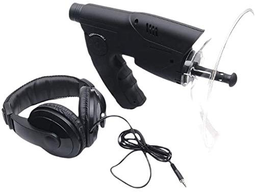Microfono parabolico monoculare, kit di ascolto con parabola parabolica, telescopio monoculare per ascolto di uccelli da 8 x 20 mm, per dispositivo di ascolto a lungo raggio Amplificatore audio