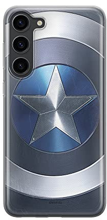 ERT Group Handyhülle für Samsung S23 Original und offiziell Lizenziertes Marvel Muster Captain America 005 optimal an die Form des Handy angepasst, hülle aus TPU
