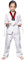 L SERVER Judoanzug Kinder Mädchen Karateanzug Kinder Jungen Kampfsportanzug Mädchen Taekwondo Anzug mit Gürtel, Weiß A,140