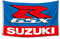 Flagge für Suzuki Motorräder GSXR 90 x 150 cm Banner für Auto Garage Zimmer Man Cave