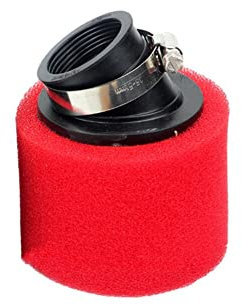 Filtro Aria Moto, 42mm Filtro Aria Spugna Doppio Strato Filter Dell'Aria Sportivo Ugello Smussato Doppia Spugna In Schiuma Sostituzione Per Motocross Atv Scooter Accessori Per Ciclomotori