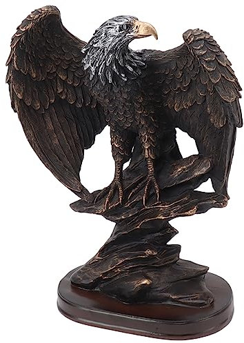 Yusat Adler-Statue aus Kunstharz, Lebendig, Genial, Langlebig, Dekorative Vintage-Adlerfigur das Büro