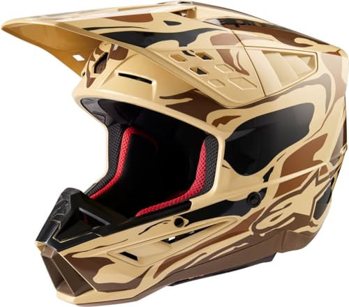 Alpinestars Motocross-Helm S-M5 Braun Gr. S