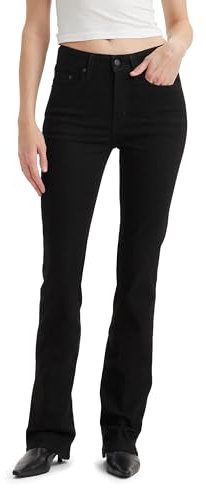 Levi's 725 High Rise Bootcut Vaqueros, Midnight Gaze - Black, 29W / 32L Mujer