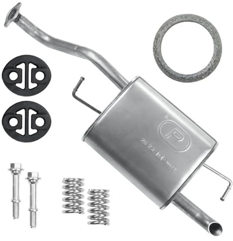 Polmo Schalldämpferset Auspuff Endtopf für Corolla 9 IX E12 2001-05/2004 1.4 1.6