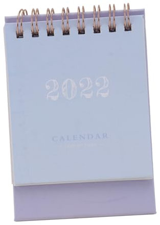 CAXUSD 2021 2022 Kalender 2021 Tischkalender Office-Desktop-Kalender Stand-up-Kalender Staffelei Schreibtischnotizen fürs Büro Minikalender 2022 Einfach und elegant Notizbuch Aufkleber