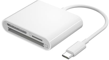 Lecteur de carte SD 3 en 1 Gb TF CF, type C vers SD/TF/CF, adaptateur 3 emplacements pour cartes, lecteur de carte mémoire Micro SD pour téléphone/Pad/ordinateur portable/appareil photo