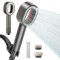 Doyoo Pure 3in1 Premium Filterduschkopf, Filtersonic 3in1 Duschkopf- Doodle, Filtersonic 3in1 Duschkopf Mit Schwamm Für Entfernen Vom Harten Wasser, Rest-Chlor, Schwermetall (Schwarz)