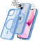 Czyoa für iPhone 13 Hülle, TPU Schutzhülle mit Magnetsicher mit 2 Stücke Schutzfolie + 2 Kameraschutz Displayschutzfolie für iPhone 13 6.1 - Blau