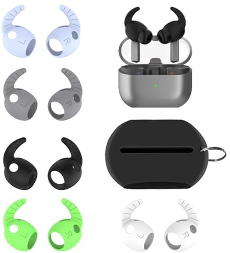 Luckvan Silicone Ear Hooks for Samsung Galaxy Buds3 Pro Earbuds Cover for Galaxy Buds 3 Pro Ear Tips, Galaxy Buds3 Pro Earhooks, 5 Pairs