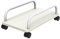 Xumh2024-3 PC stand for Floor CPU Stand Portable Moveable PC Host Holder Office Desktop PC Case Base with 4 Rolling Caster Wheels Gaming PC Holder CPU Stand(White)