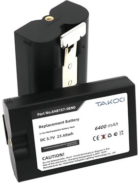 5 baterías de repuesto 8AB1S7-0EN0 para 8VR1S7, cámara de mirilla, reflector solar, cámara de foco, cámara de foco solar, leva adhesiva, leva solar, timbre de video 2 iones de litio 6400 mAh/3,7 V