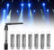 Wireless DMX512 Controller, 8PCS 2,4G ISM Kabelloser XLR Sender/Empfänger Männlich/Weiblich LED Lichtsteuerung Kurzversion für DJ LED Bühnenbar Partylicht