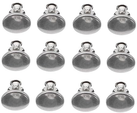 EPIGEIST 12pezzi Pulsanti Per Jeans Regolabili Per Chiodi Ricambio Per Adatti Per Jeans e Facile Installare