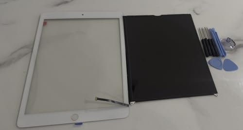 Reemplazo de pantalla táctil, pantalla LCD de 10,2 pulgadas, para iPad 9 A2602 A2603 A2604 A2605, con kit de herramientas, color blanco