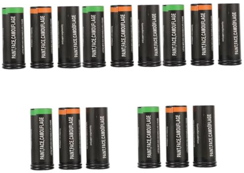 Healvian 15 Piezas Kit de Pintura Facial para Halloween y Cosplay Barras de Maquillaje Facial Portátiles Rápido Secado y de Retirar para Fiestas