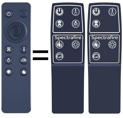 MOVHEIYL Replacement for Twin Star ClassicFlame Classic Flame Electric Fireplace Stove Heater Infrared Remote Control 23EF031SRP 25EF031GRP 26EF031GRP 26EF031SRP 28II300SRA 25II310GRA 25II310SRA