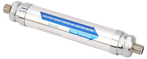 GOWENIC Descalcificador de Agua, Báscula Magnética, Descalcificador de Agua para Ducha, Lavavajillas, Calentador Solar, Acero Inoxidable, Sin Sal, de para Uso Doméstico (1/2 pulgada (DN15))